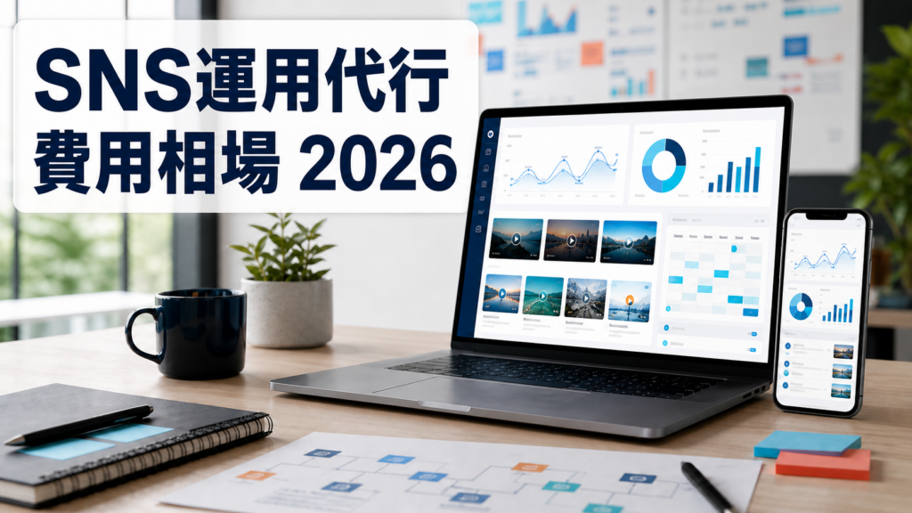 SNS運用代行の費用相場2026を解説する記事のアイキャッチ画像